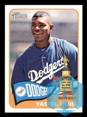 2014 Topps Heritage All-Star Rookie #426 Yasiel Puig SP Dodgers